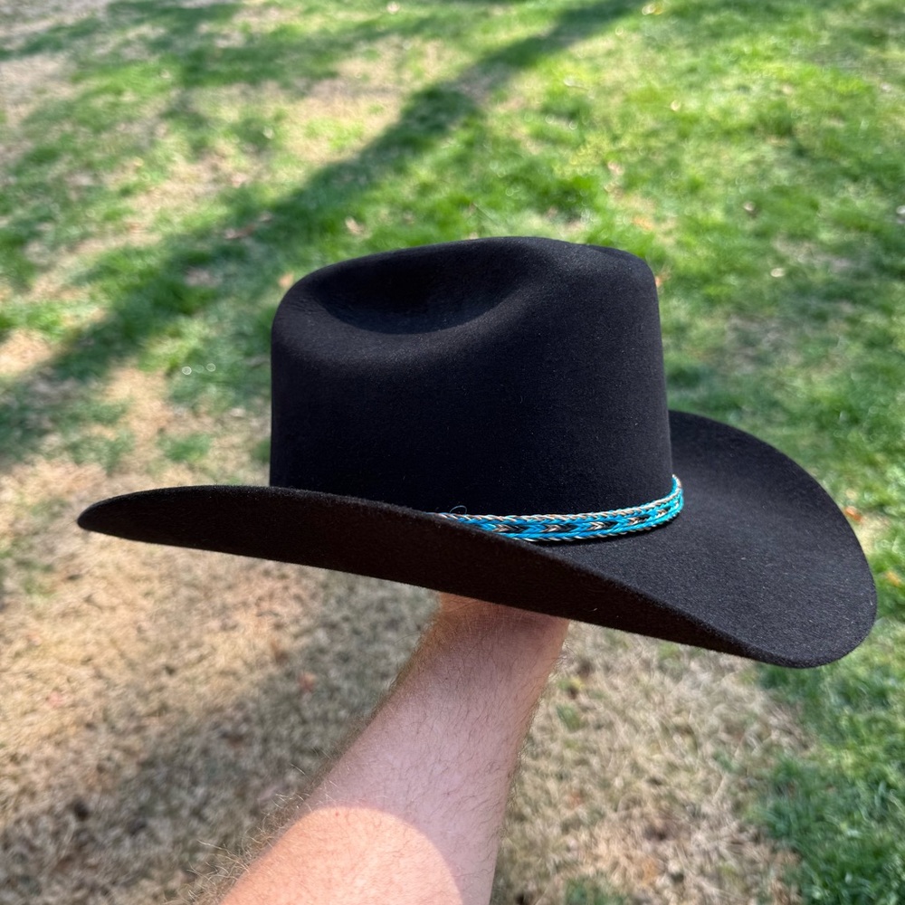 Stetson Black Adelante 6X Cowboy Hat - Picture 2 of 7